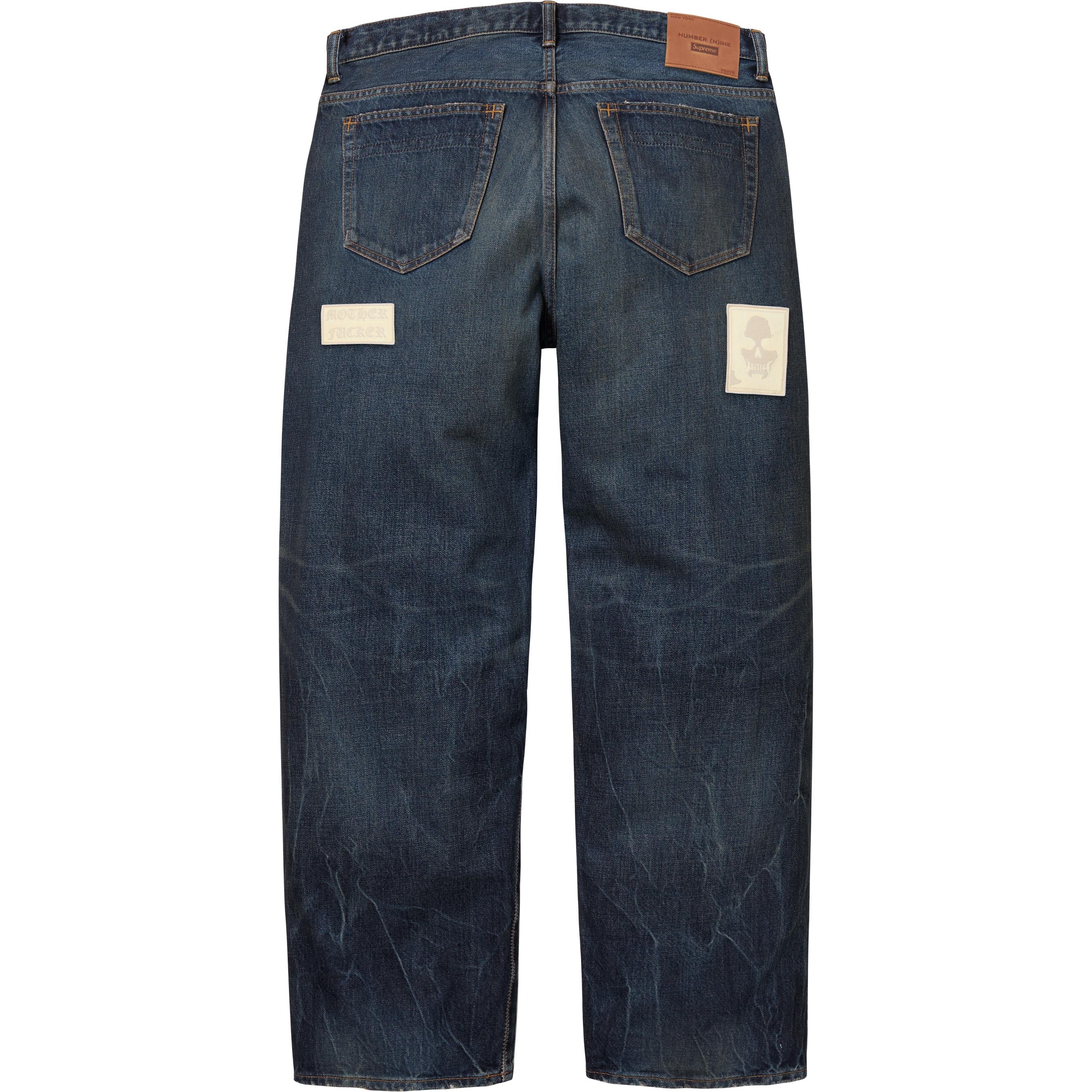 Supreme®/Number (N)ine® Patches Loose Fit Selvedge Jean view 7